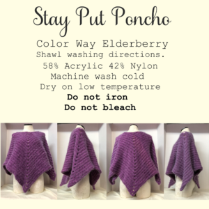Stay Put Poncho Elderberry