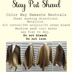 Stay Put Shawl Neutrals