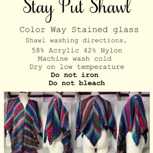 Stay Put Shawl Stained Glass