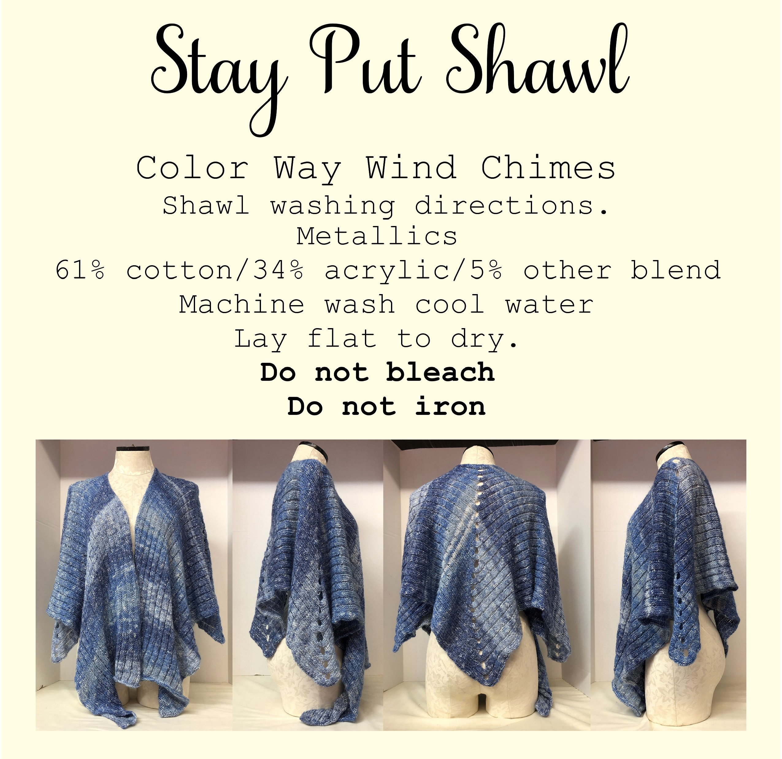 Stay Put Shawl Wind Chimes